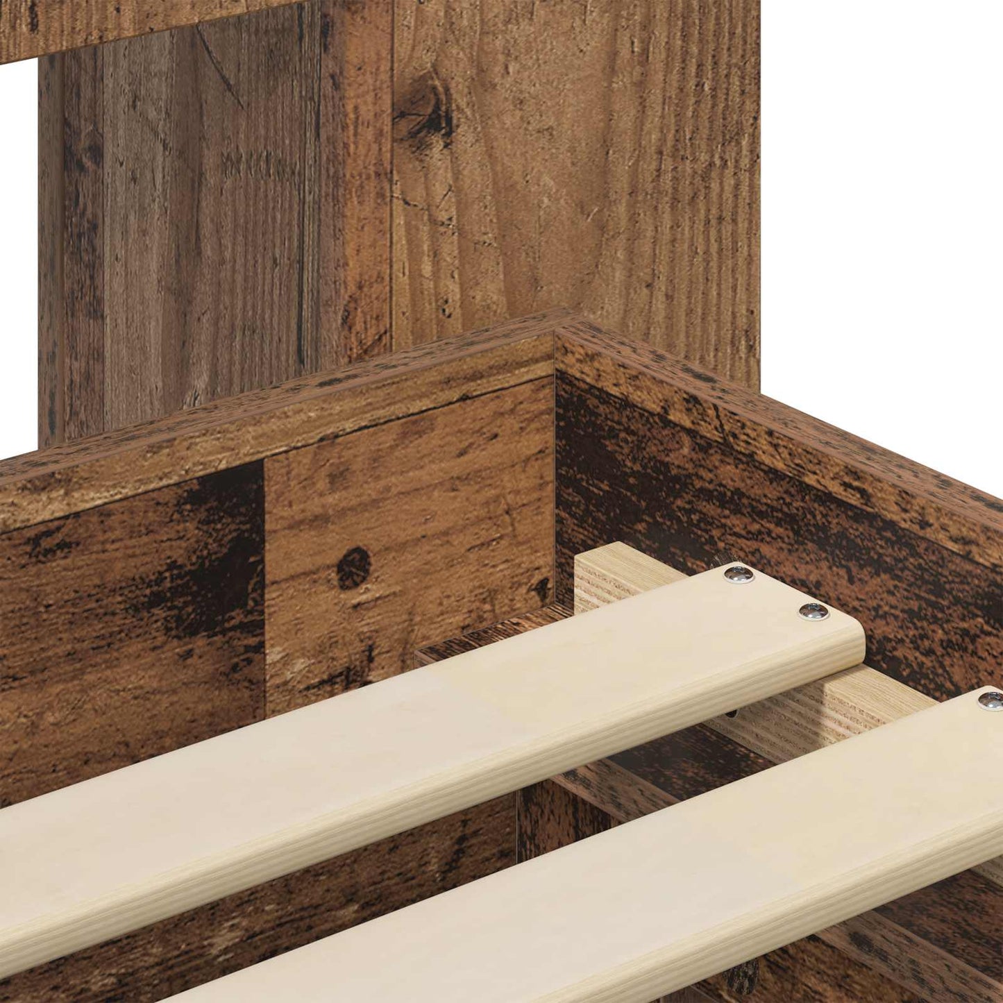 Telaio del letto con storage Legno antico 100 x 200 cm | homemem39