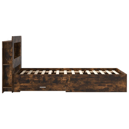 Telaio del letto con storage Rovere Fumo 100 x 200 cm | homemem39
