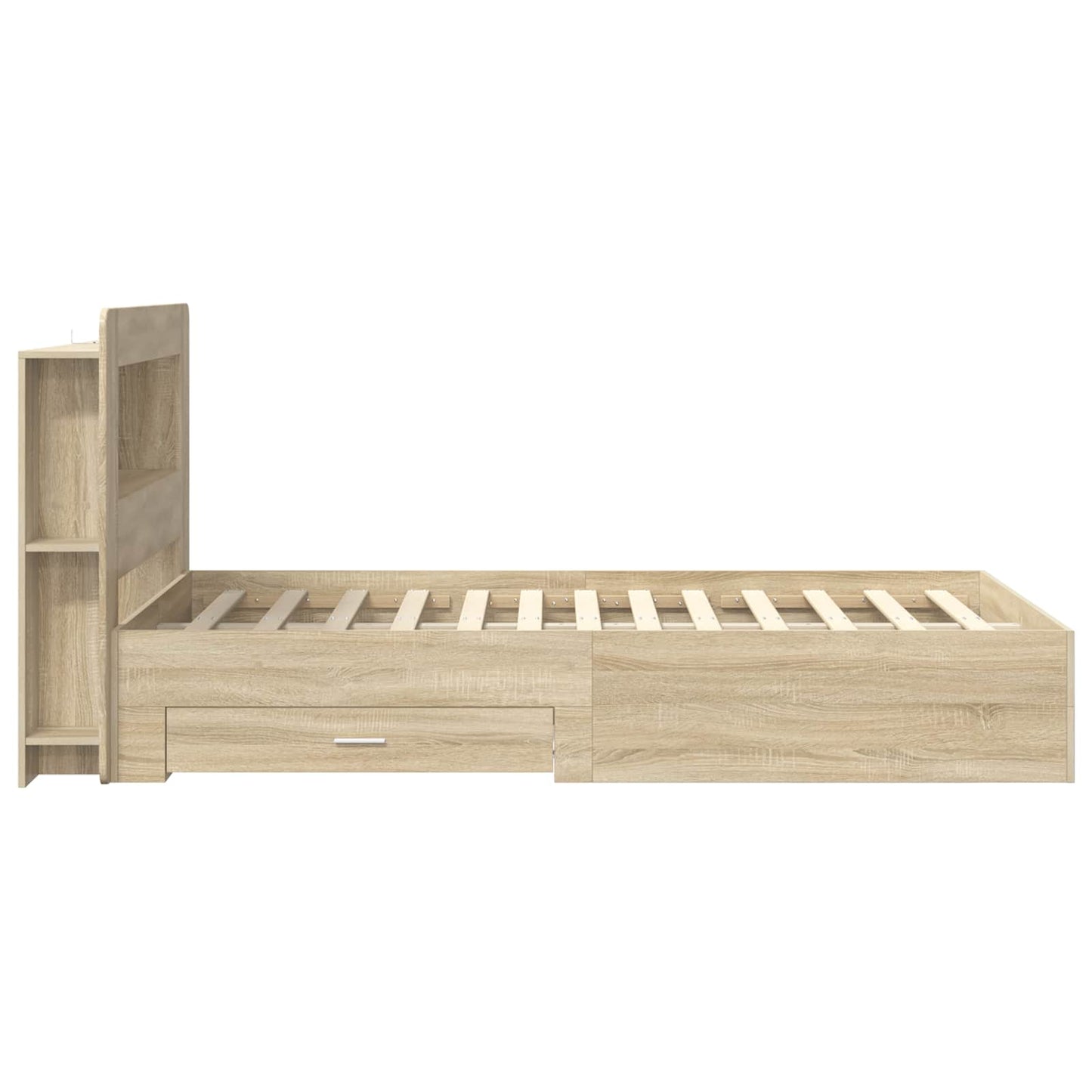 Telaio del letto con storage Rovere Sonoma 120 x 200 cm | homemem39