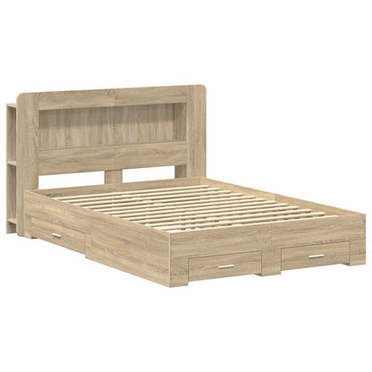 Telaio del letto con storage Rovere Sonoma 150 x 200 cm | homemem39