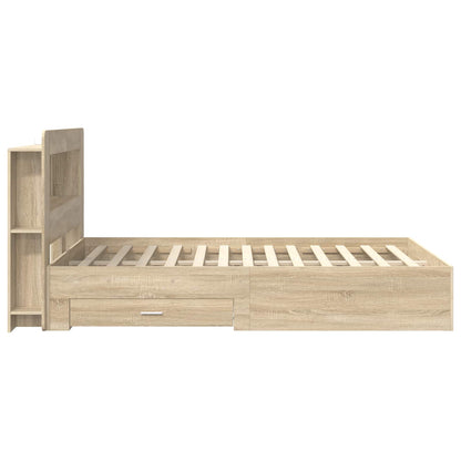 Telaio del letto con storage Rovere Sonoma 150 x 200 cm | homemem39