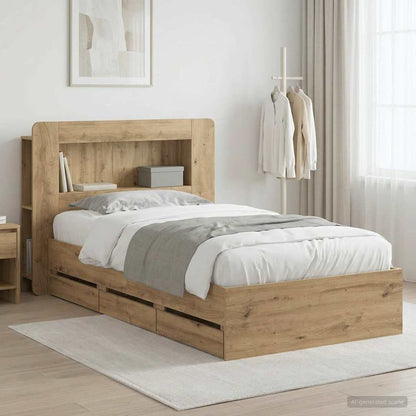 Telaio del letto con storage Rovere Artigianale 80 x 200 cm | homemem39