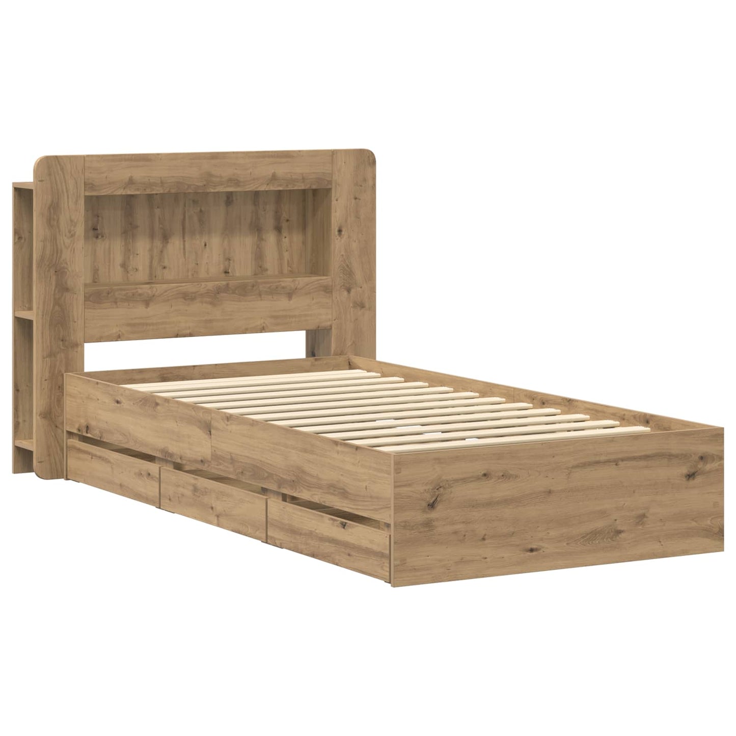 Telaio del letto con storage Rovere Artigianale 80 x 200 cm | homemem39