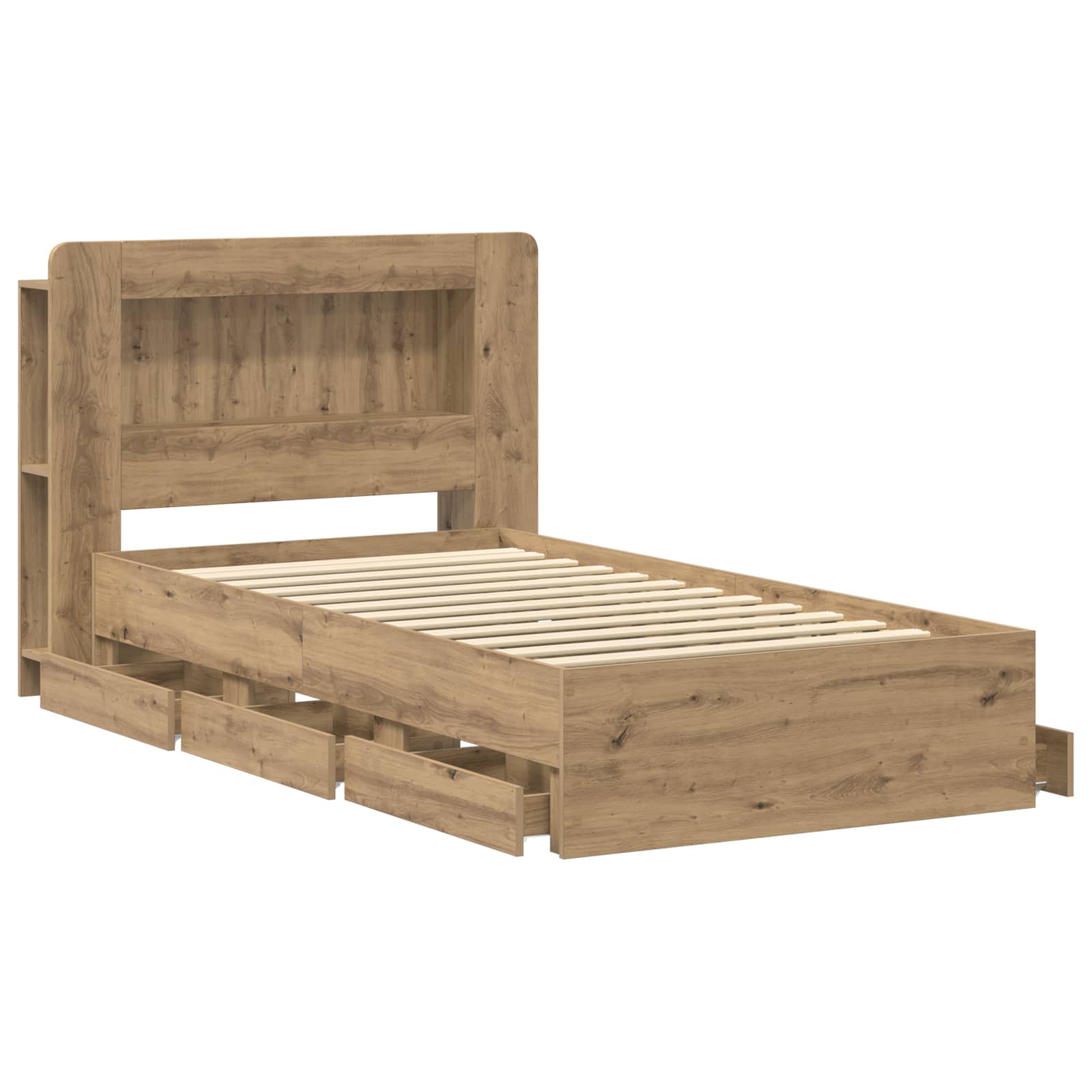 Telaio del letto con storage Rovere Artigianale 80 x 200 cm | homemem39