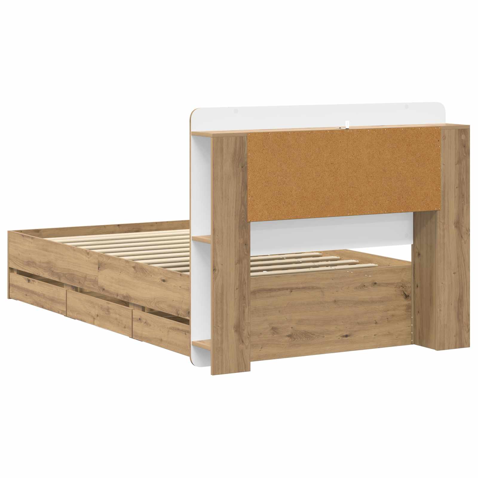 Telaio del letto con storage Rovere Artigianale 80 x 200 cm | homemem39