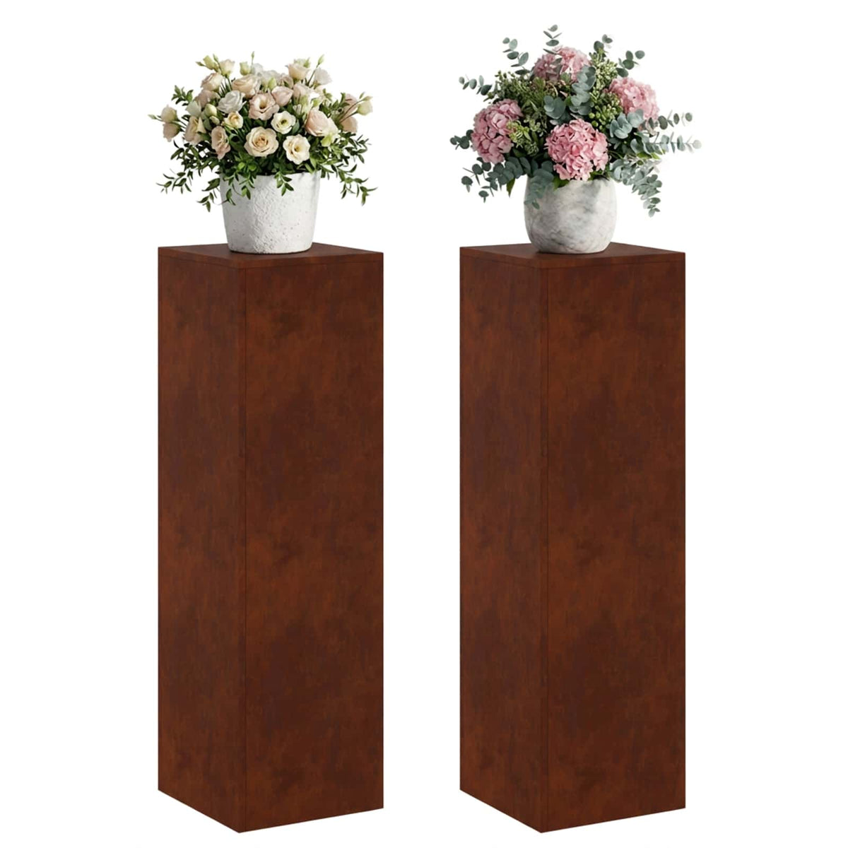 Supporto per piante 2 pcs Ruggine 30 x 30 x 100 cm | homemem39