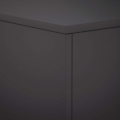 Supporto per piante 2 pcs Nero 40 x 40 x 40 cm Acciaio