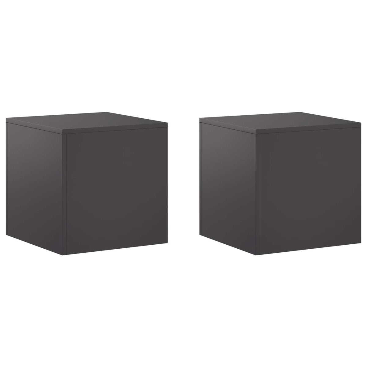 Supporto per piante 2 pcs Nero 40 x 40 x 40 cm Acciaio