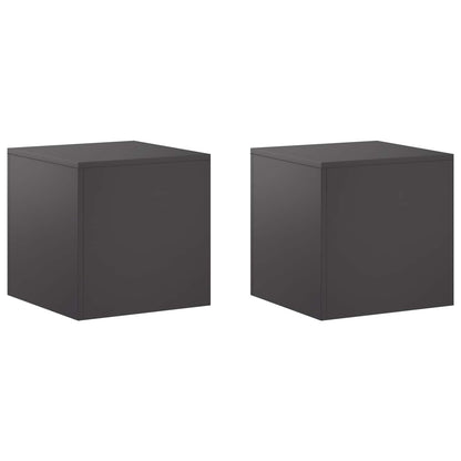Supporto per piante 2 pcs Nero 40 x 40 x 40 cm Acciaio