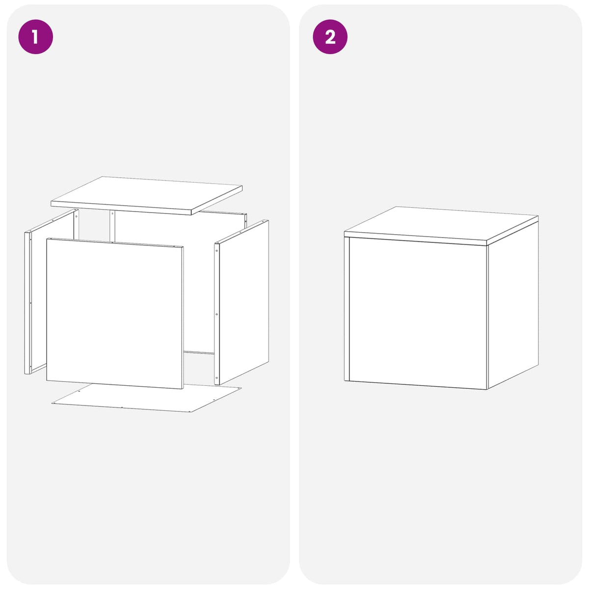 Supporto per piante 2 pcs Bianco 40 x 40 x 40 cm Acciaio | homemem39