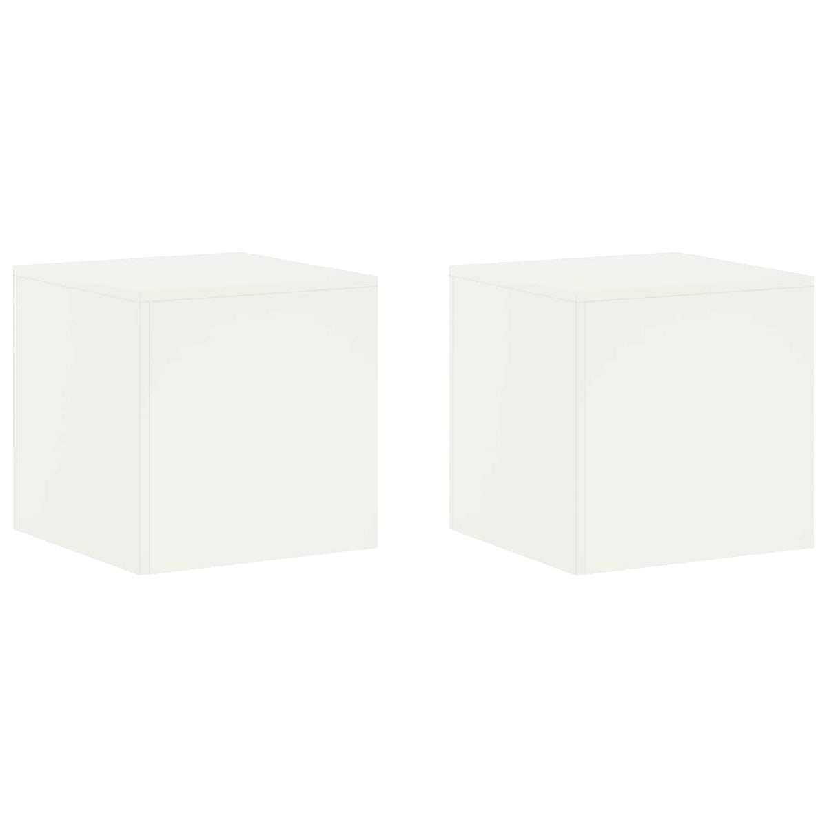 Supporto per piante 2 pcs Bianco 40 x 40 x 40 cm Acciaio | homemem39