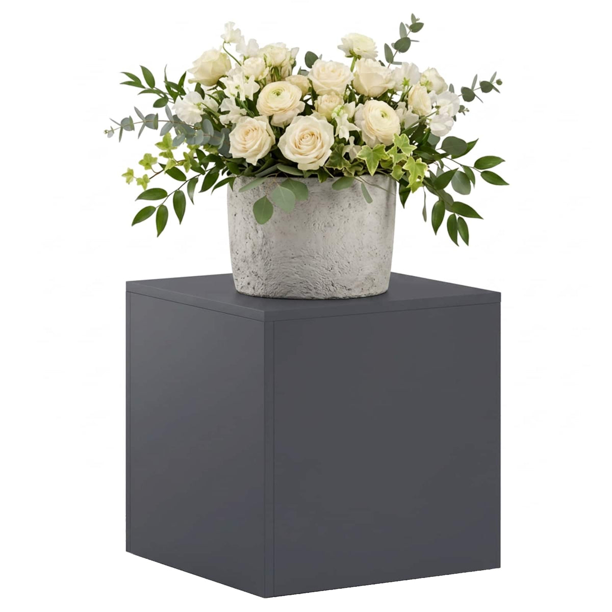 Supporto per piante Antracite 40 x 40 x 40 cm Acciaio Inox | homemem39