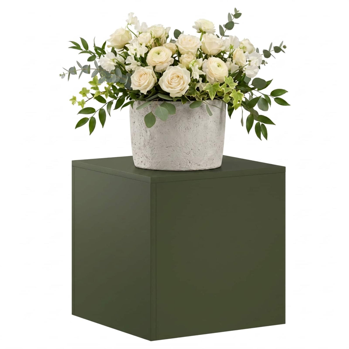 Supporto per piante Verde Oliva 40 x 40 x 40 cm Acciaio Corten | homemem39