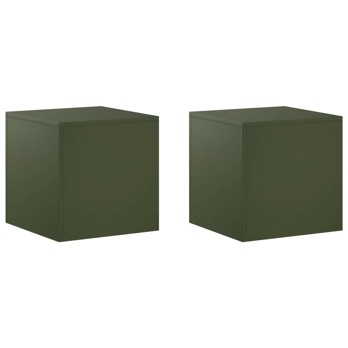 Supporto per piante 2 pcs Verde Oliva 40 x 40 x 40 cm Acciaio | homemem39