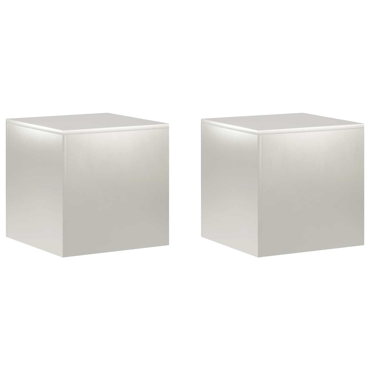 Supporto per piante 2 pcs Argento 40 x 40 x 40 cm Acciaio