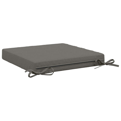 Cuscini per Seduta SOEST 4 pz 100% Poliestere Grigio