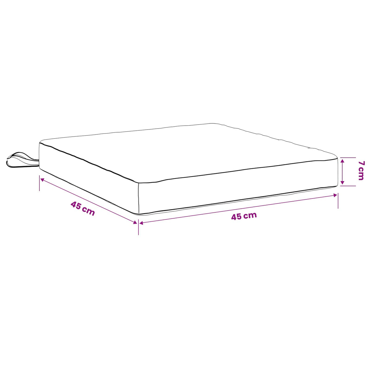 Cuscini per Seduta SOEST 4 pz 100% Poliestere Grigio