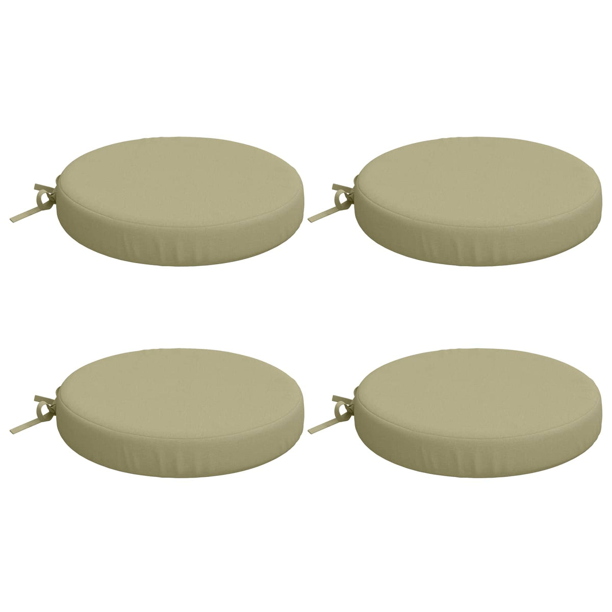 Cuscini per Seduta SOEST 4 pz 100% Poliestere Verde chiaro