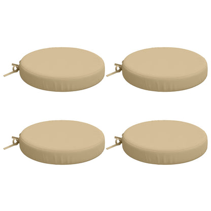 Cuscini per Seduta SOEST 4 pz 100% Poliestere Beige Ø 40 x 7 cm