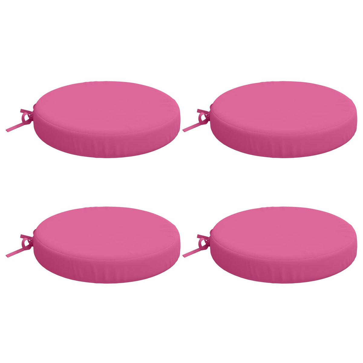 Cuscini per Sedia in 4 Pezzi SOEST 4 pz 100% Poliestere Rosa