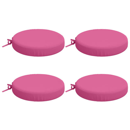 Cuscini per Sedia in 4 Pezzi SOEST 4 pz 100% Poliestere Rosa