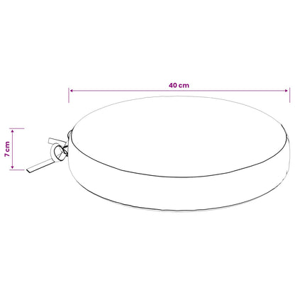 Cuscini per Sedia in 4 Pezzi SOEST 4 pz 100% Poliestere Tortora