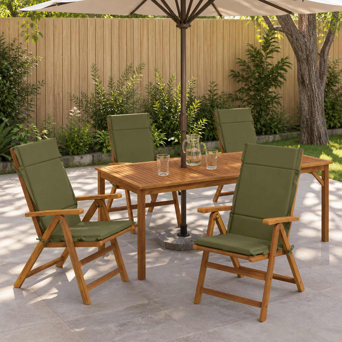 Cuscini per Sedia Alta in 6 Pezzi GEMERT 6 pcs 100% Poliestere