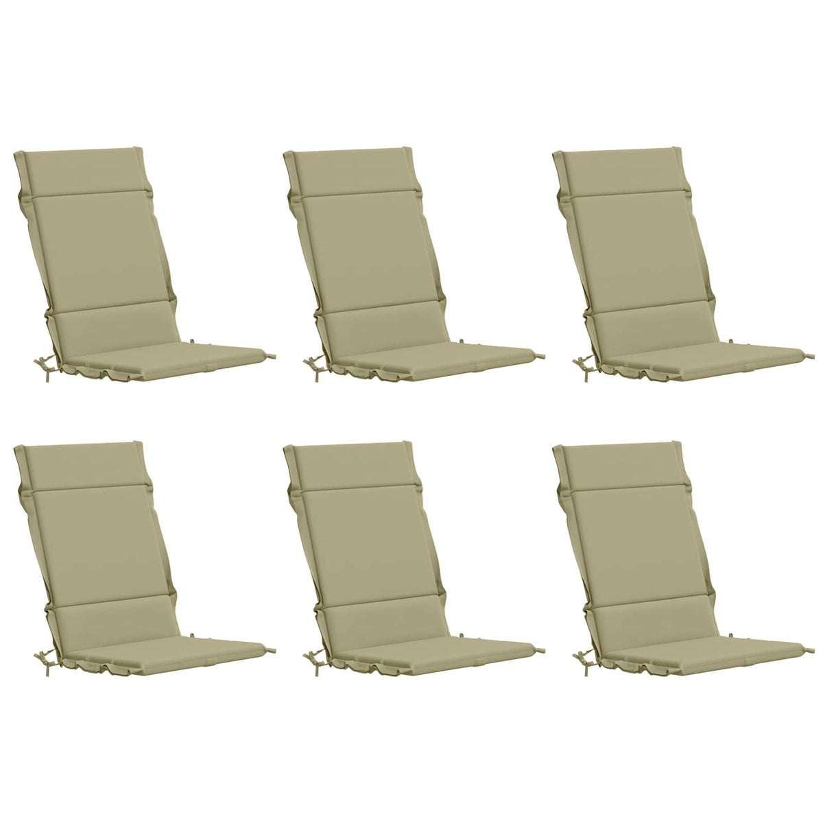 Cuscini per Sedia Alta in 6 Pezzi GEMERT 6 pcs 100% Poliestere | homemem39