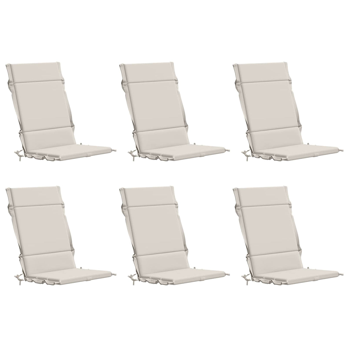 Cuscino per sedia a schienale alto GEMERT 6 pz 100% Poliestere