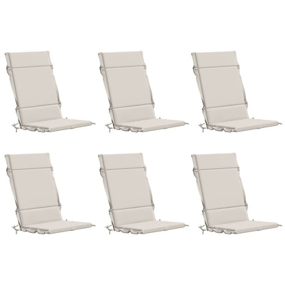 Cuscino per sedia a schienale alto GEMERT 6 pz 100% Poliestere