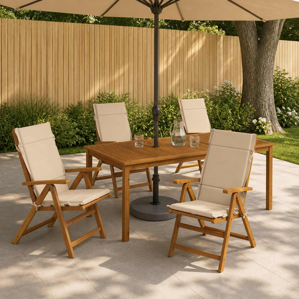 Cuscini per Sedia Alta in 4 Pezzi GEMERT 4 pcs 100% Poliestere