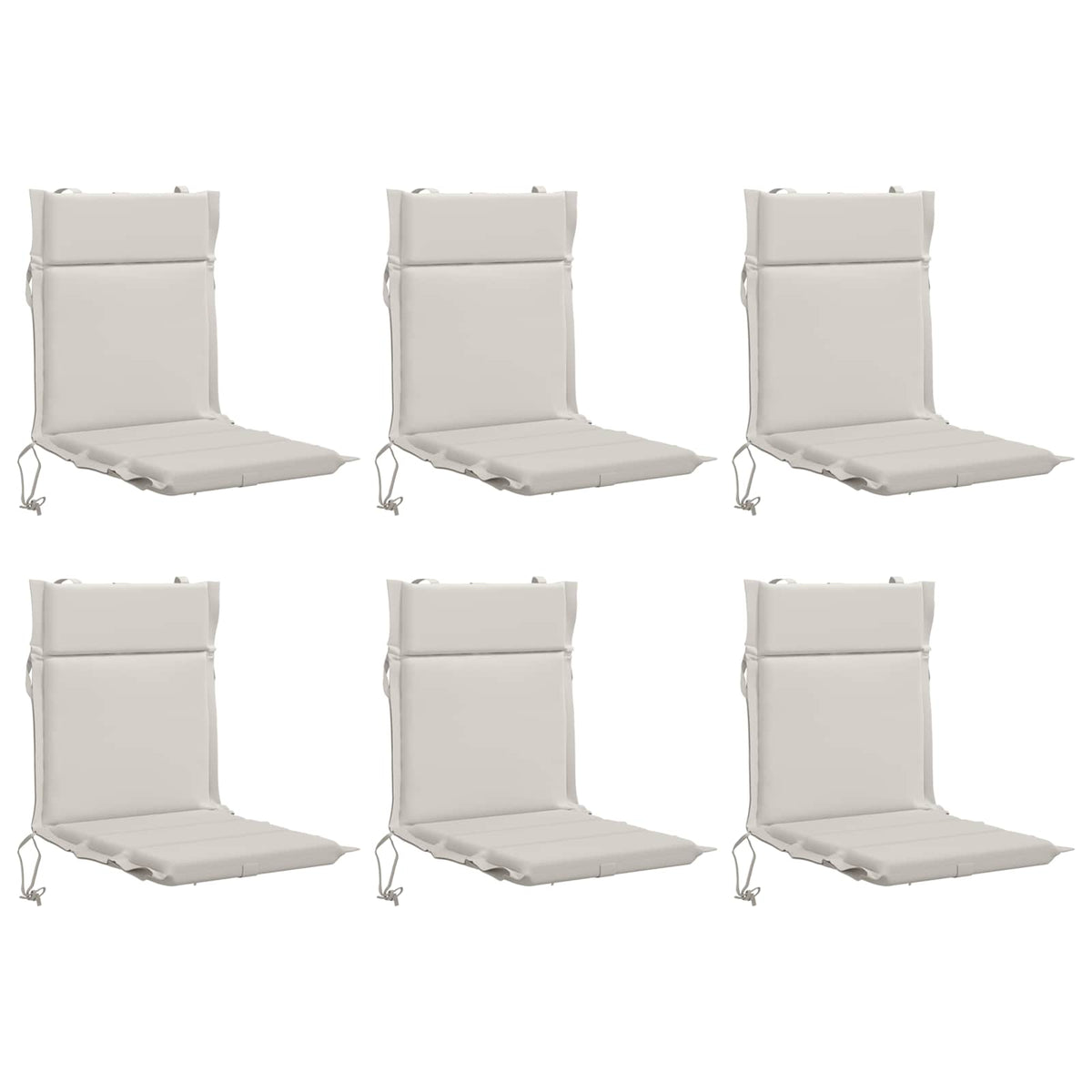 Cuscini per Sedia Alta in 6 Pezzi GEMERT 6 pcs 100% Poliestere | homemem39