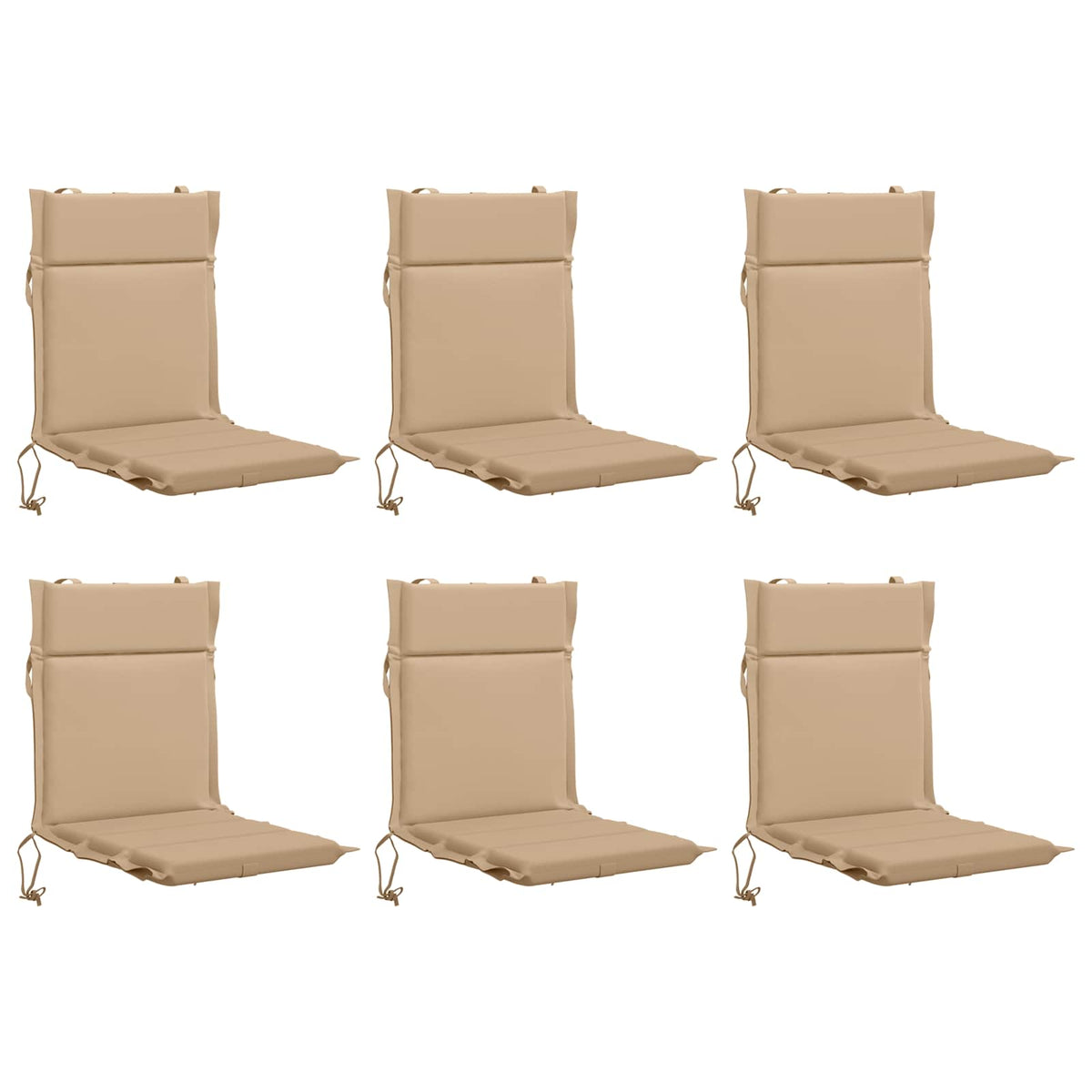 Cuscini per Sedia Alta in 6 Pezzi GEMERT 6 pcs 100% Poliestere