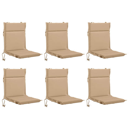 Cuscini per Sedia Alta in 6 Pezzi GEMERT 6 pcs 100% Poliestere