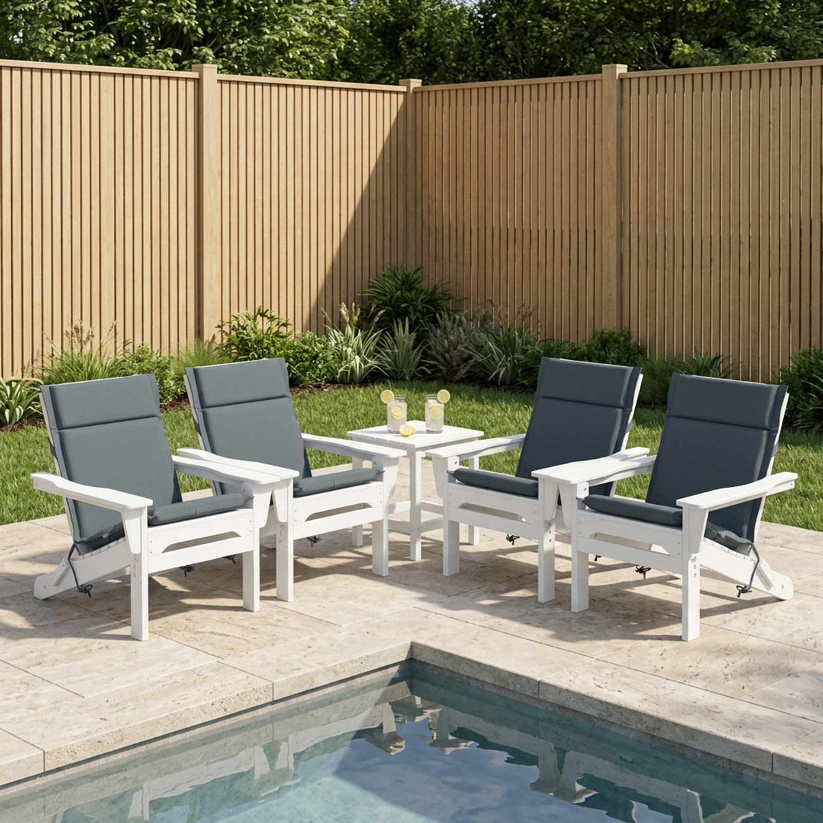 Cuscino per sedia a schienale basso GEMERT 6 pz 100% Poliestere