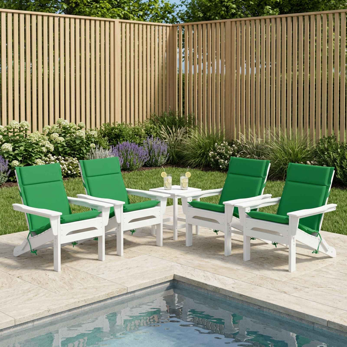 Cuscino per sedia a schienale basso GEMERT 6 pz 100% Poliestere
