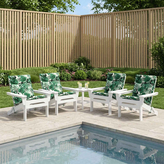 Cuscino per sedia a schienale basso GEMERT 4 pz 100% Poliestere