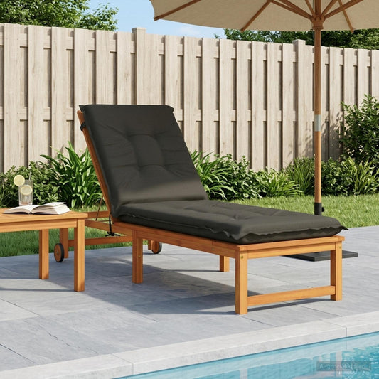 Cuscino per Lettino GEMERT 100% Poliestere Antracite | homemem39