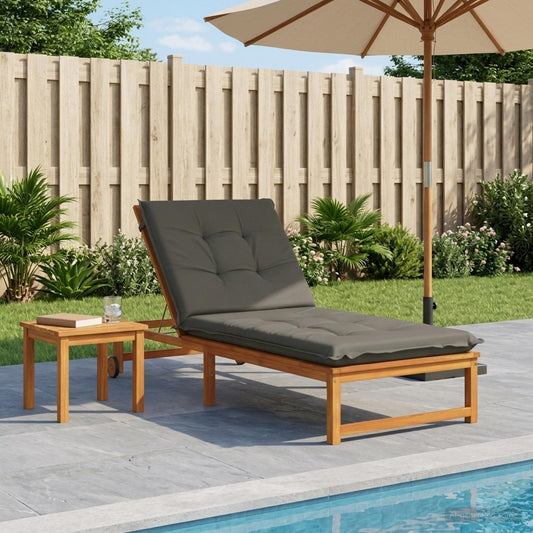 Cuscino per Lettino GEMERT 100% Poliestere Grigio