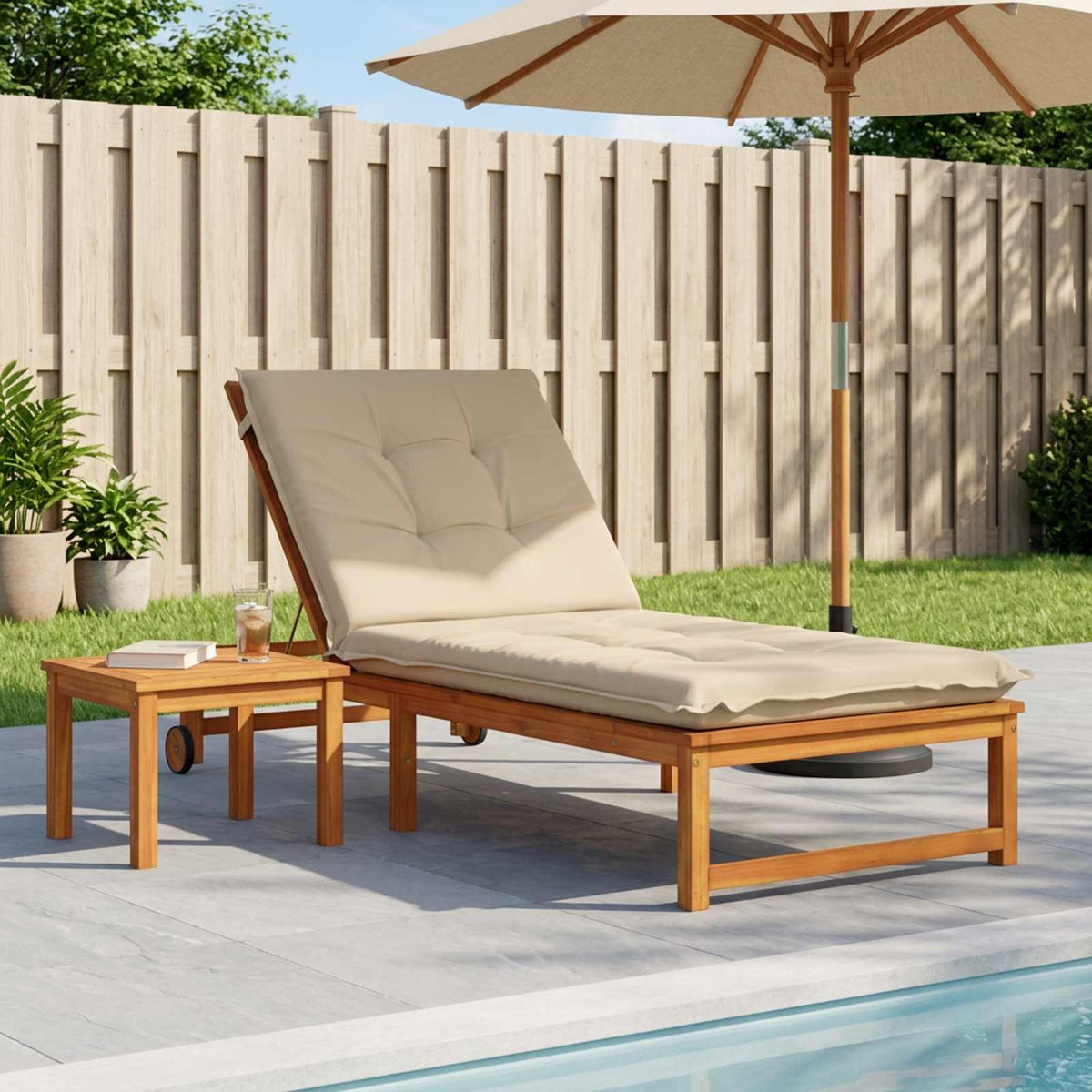 Cuscino per Lettino GEMERT 100% Poliestere Crema