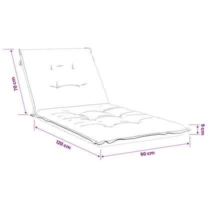 Cuscino per Lettino GEMERT 100% Poliestere Grigio