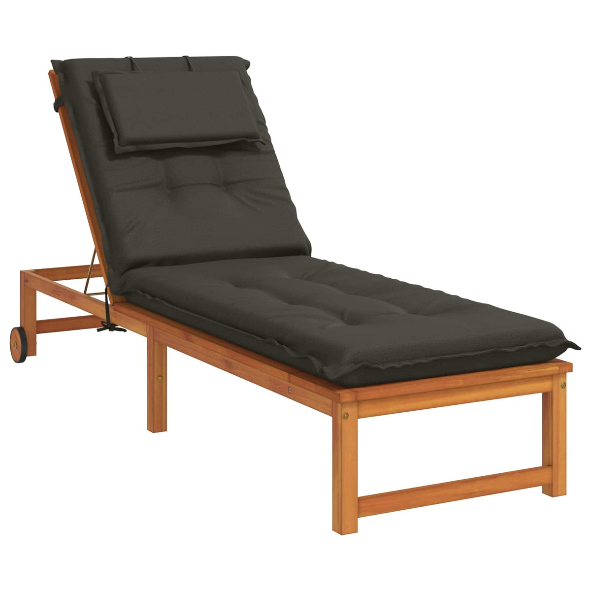 Cuscino per Lettino GEMERT 100% Poliestere Antracite | homemem39
