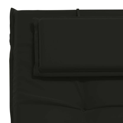 Cuscino per Lettino GEMERT 100% Poliestere Nero 190 x 60 x 9 cm