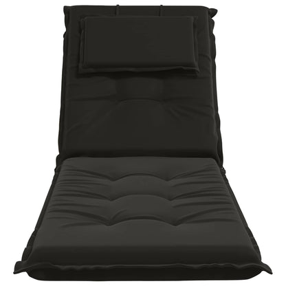 Cuscino per Lettino GEMERT 100% Poliestere Nero 190 x 60 x 9 cm