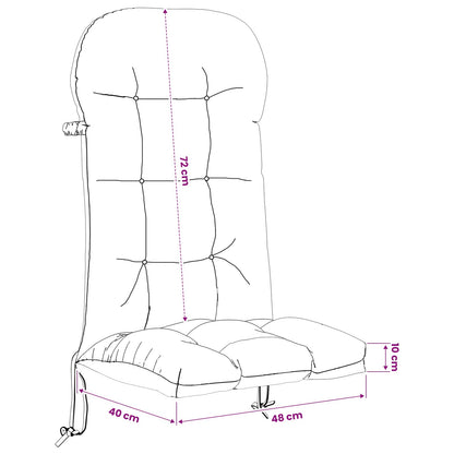 Cuscino per Lounger Sole PUTTEN 100% Poliestere Design a foglia