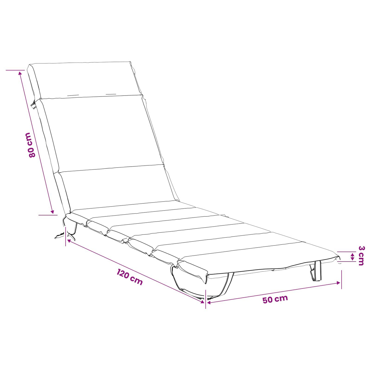Cuscino per Lettino GEMERT 100% Poliestere Verde | homemem39