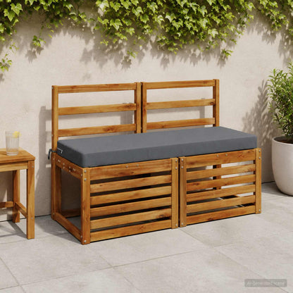 Cuscino per panchina SOEST 100% Poliestere Blu 110 x 40 x 8 cm