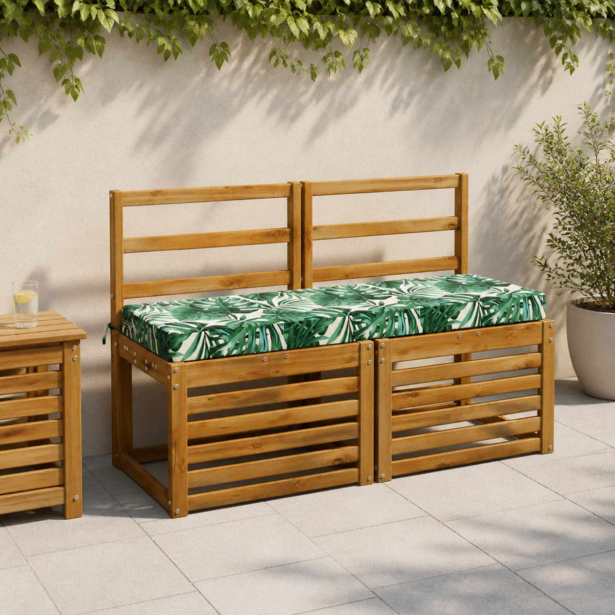 Cuscini per Panchina a 2 Pezzi SOEST 2 pz 100% Poliestere