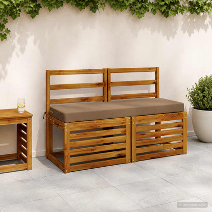 Cuscini per Panchina a 2 Pezzi SOEST 2 pz 100% Poliestere