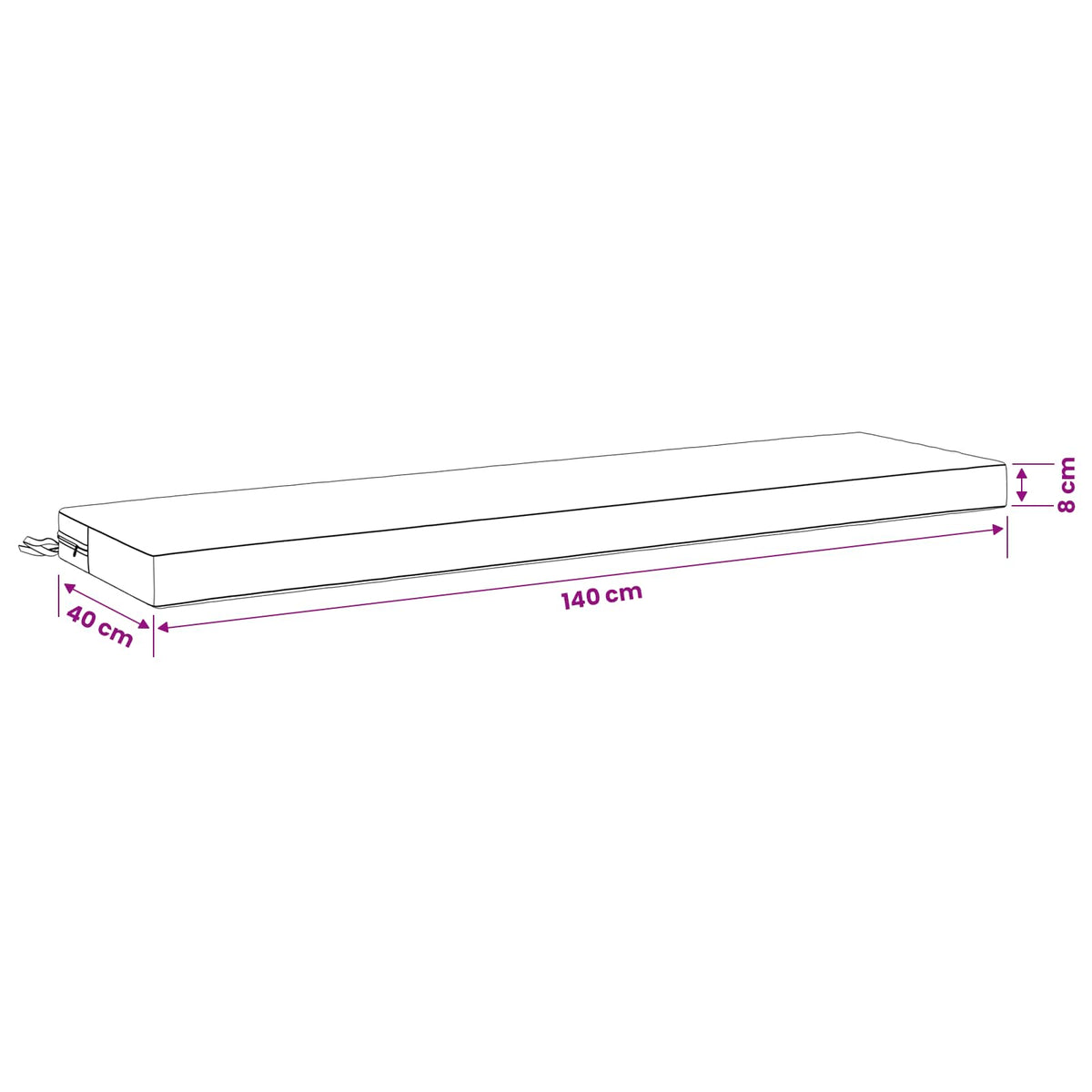 Cuscini per Panchina a 2 Pezzi SOEST 2 pz 100% Poliestere Verde | homemem39